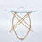 Dining Table with metal leg and tempered glass top-1240763554