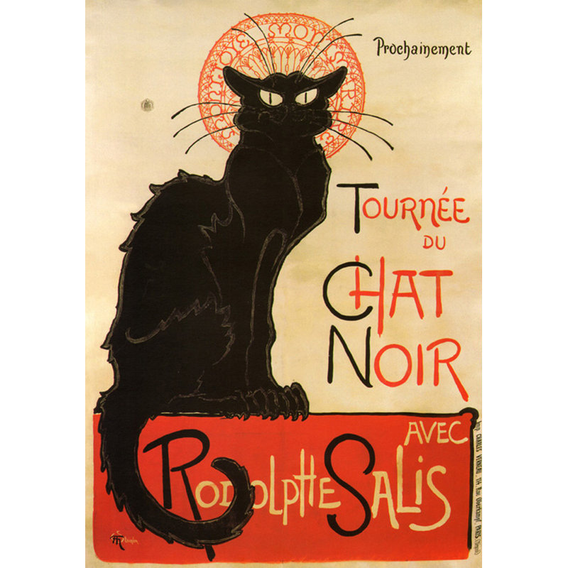 Tournee du Chat Noir, H 24 po x l 17 po