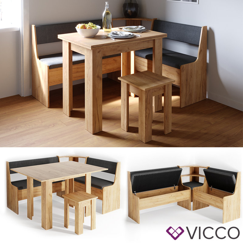 Christofer Dining Set, Brown