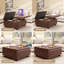 Grand tabouret de rangement carré avec deux portes de rangement-1555364860