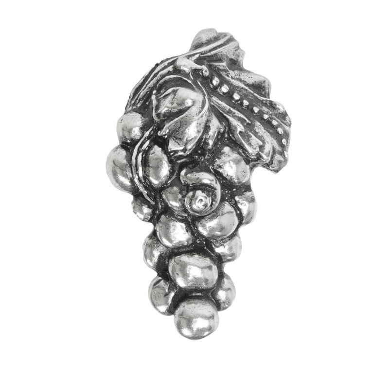 Bacchus large right knobin Antique Brass, Silver