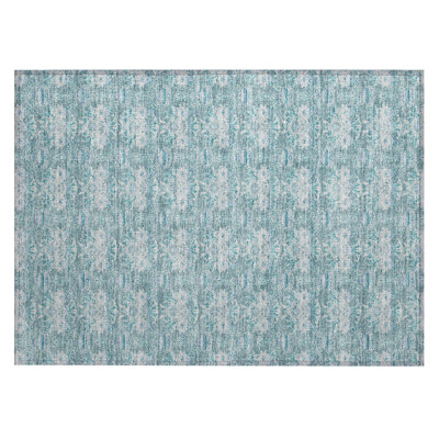 Machine Washable Indoor/Outdoor Chantille ACN2682 Floral Rug