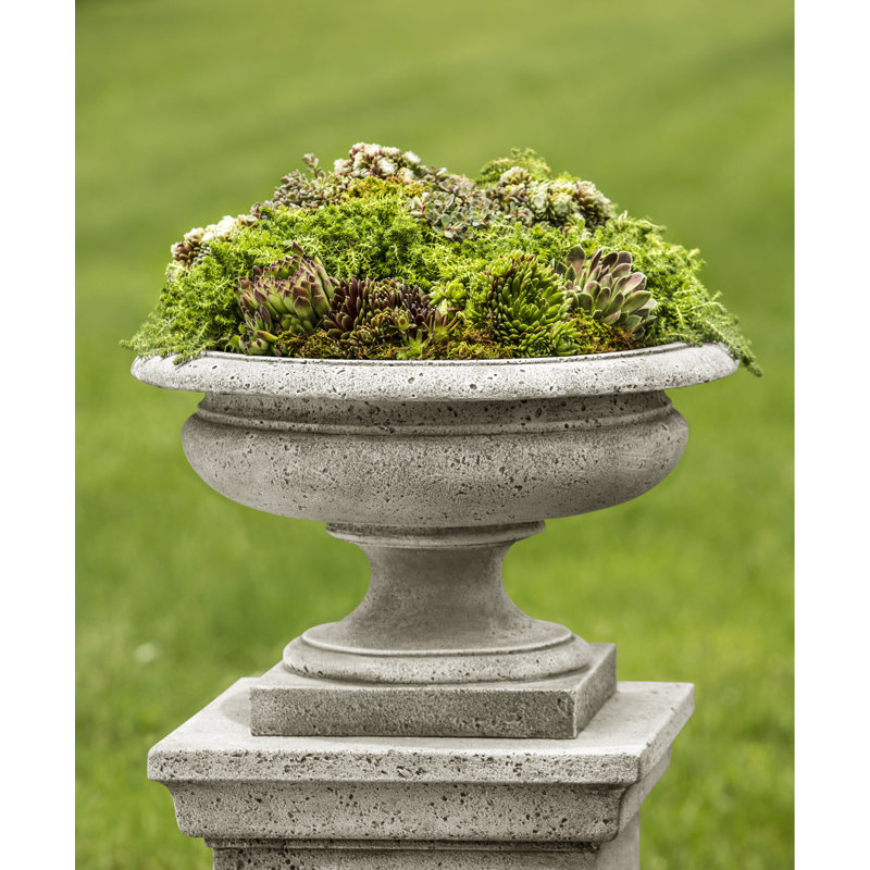 Pot de fleurs en pierre moulée Palazzo, Naturel
