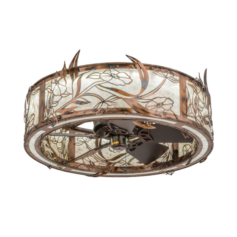 Lady Slipper LED Downrod Ceiling Fan