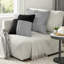 Ensembles de literie gris moelleux et moelleux, suède de qualité supérieure, style moderne