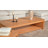 Ovelo Brown Oak Side Table – Solid Wood End Table with Shelf-456016277