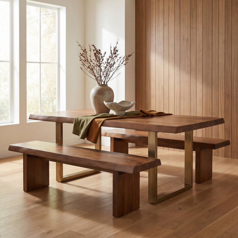 Colin Kentley Bench, Americano, 18" H x 65" W x 15" D