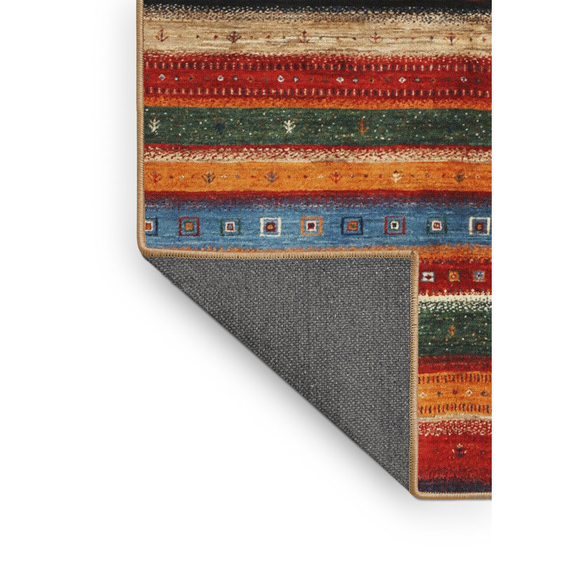 Levick Striped Indoor Rug, Rectangle 8' x 12'