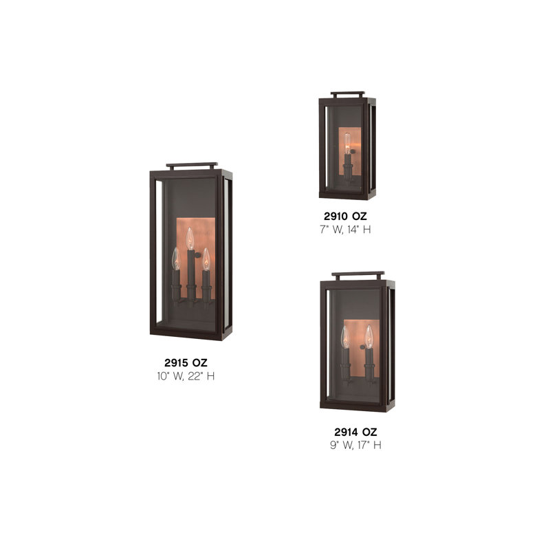 Sutcliffe Outdoor Wall Lantern, Oil Rubbed Bronze, No