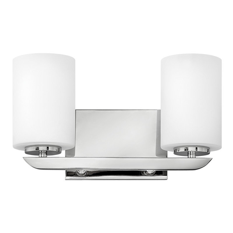 Éclairage pour meuble-lavabo 2 lumières Kyra, Nickel poli