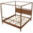Solid Wood Canopy Bed Frame Four Posters Bed No Box Spring Needed