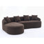 Canapé modulaire en L en éponge à compression complète avec coussins gratuits, haute densité pour une détente confortable dans le salon-1948913746