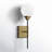 Hallas 1-Light Dimmable Oil Rubbed Bronze/Brass Wallchiere