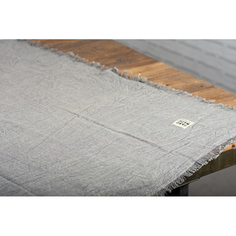 Nappe pierre délavée, grande, Gris, L 90 po x l 60 po