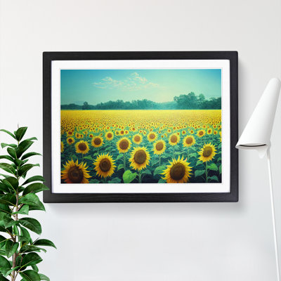 Captivating Sunflower Field - Single Picture Frame Print