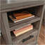 Bureau d'ordinateur, finition brune