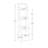 RiverRidge Kids 4-Tier 13in Ladder Shelf Toy Organizer and Book Storage with 3 Open Display Shelf - White with 2 Half Size Fabric Bins-94008470