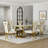 Dining Table Set With Chenille Dining Chairs-1497464631-1497464633