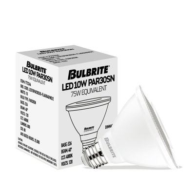 10 Watt (75 Watt Equivalent), PAR30 LED, Dimmable Light Bulb, E26/Medium (Standard) Base