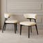 Chaises de salle à manger en bois massif avec dossier, chaise d'appoint rembourrée avec siège et dossier rembourrés, aucun assemblage requis (ensemble de 4)-102379331-105060882-113433624