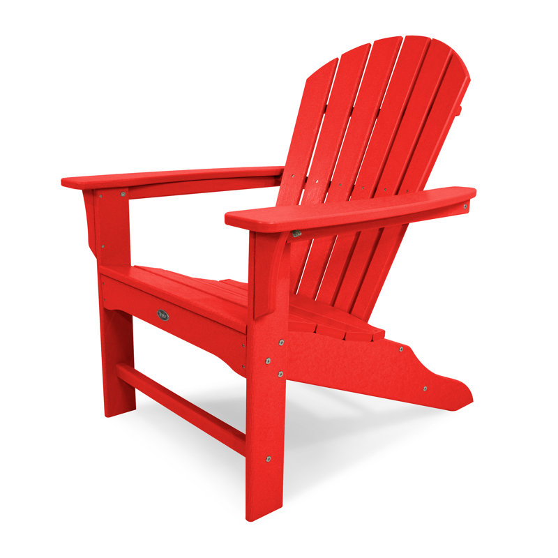 Chaise Adirondack POLYWOOD Yacht Club Shellback, Rouge coucher de soleil
