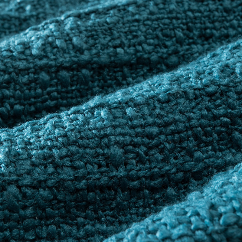 Housse de coussin carrée, Bleu sarcelle