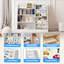 Restrepo Standard-Bookshelf and Toy Storage, Montessori Toy Organizer 80 x 90 cm-702230945