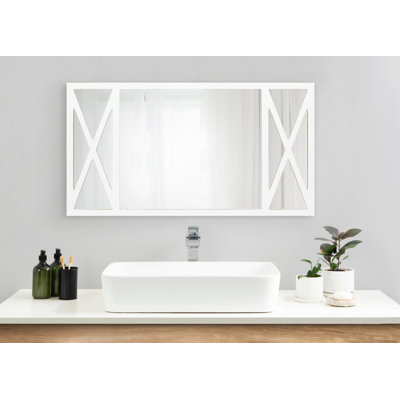 Louvonia Metal Flat Mirror