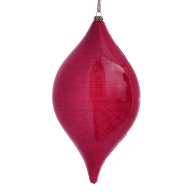 11.5" Wood Grain Drop Christmas Ornament