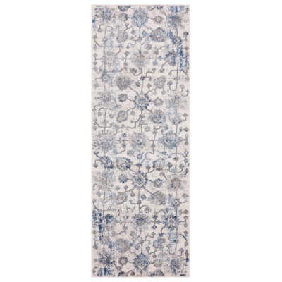 United Weavers Fanord Heirloom Blue Runner Rug 2'7" x 7'4"