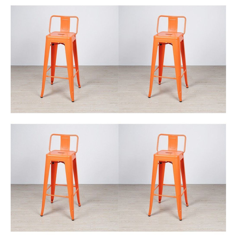 Tabouret de comptoir 26 po Cazzie, Orange