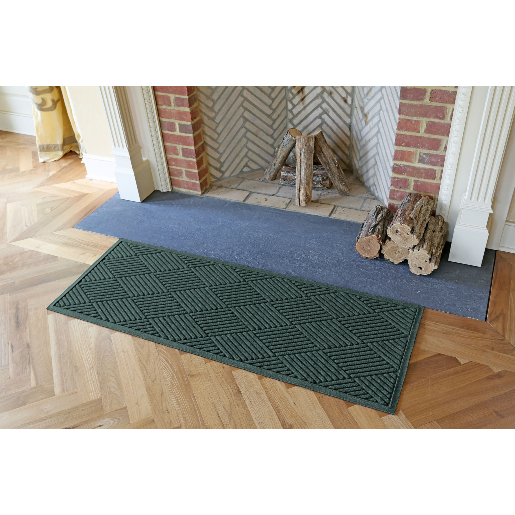 Waterhog Diamonds Indoor Outdoor Doormat, Bordeaux, Runner 3' x 12'
