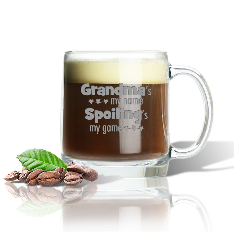 Grande tasse à café 13 oz « mamie my name »