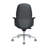 Genuine Leather Executive Chair, Mid-Back Ergonomic Swivel Office Chair, High Back Desk Chair with Polished Aluminum Alloy Base, Adjustable Height-1153214970