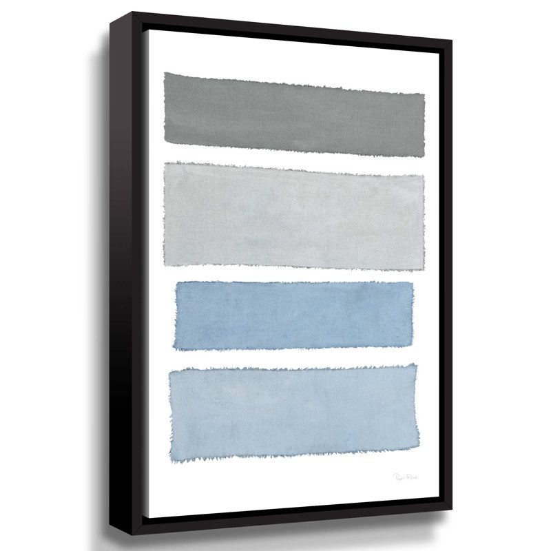'Painted Weaving I' Print on Canvas, Floater Frame, 24" H x 36" W x 2" D
