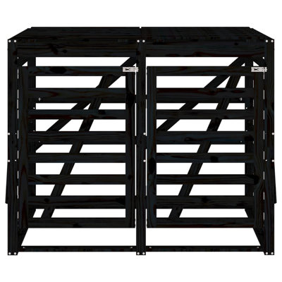 Neki Wooden Double Bin Store