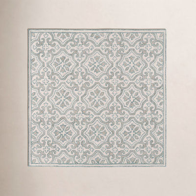 Hand-Tufted Wool Damask Rug