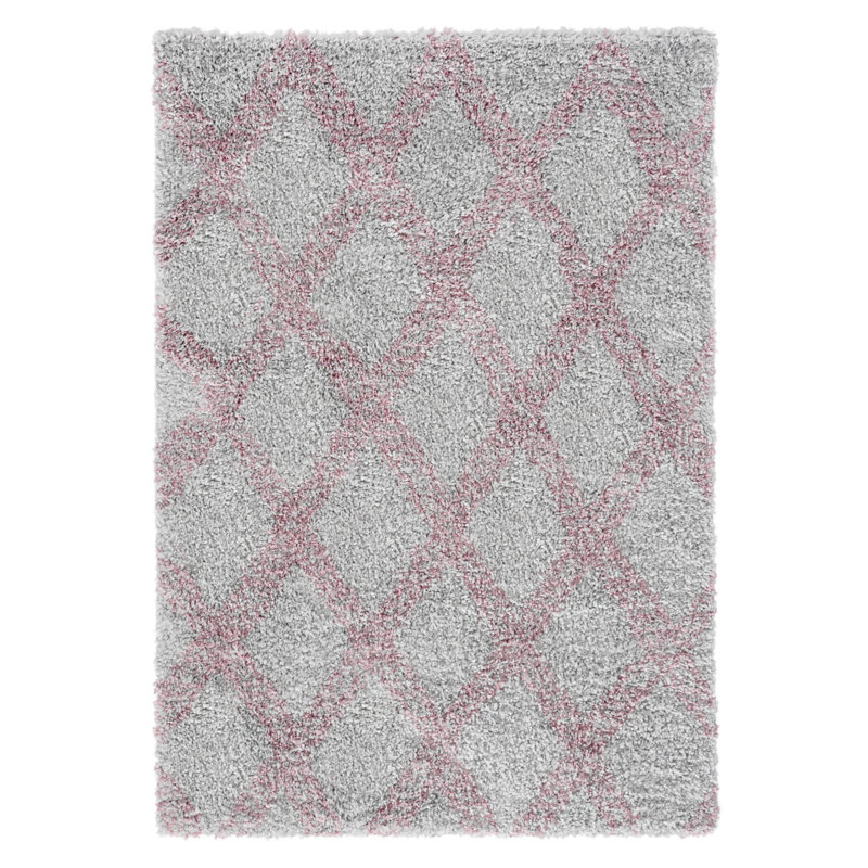 Geometric Shag Area Rug, Rectangle 160 x 230cm