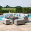 Confucius Royal Rattan Corner Dining Sofa Set - with Ice Bucket & Rising Table