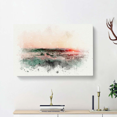 Ocean Splash In Abstract - Wrapped Canvas