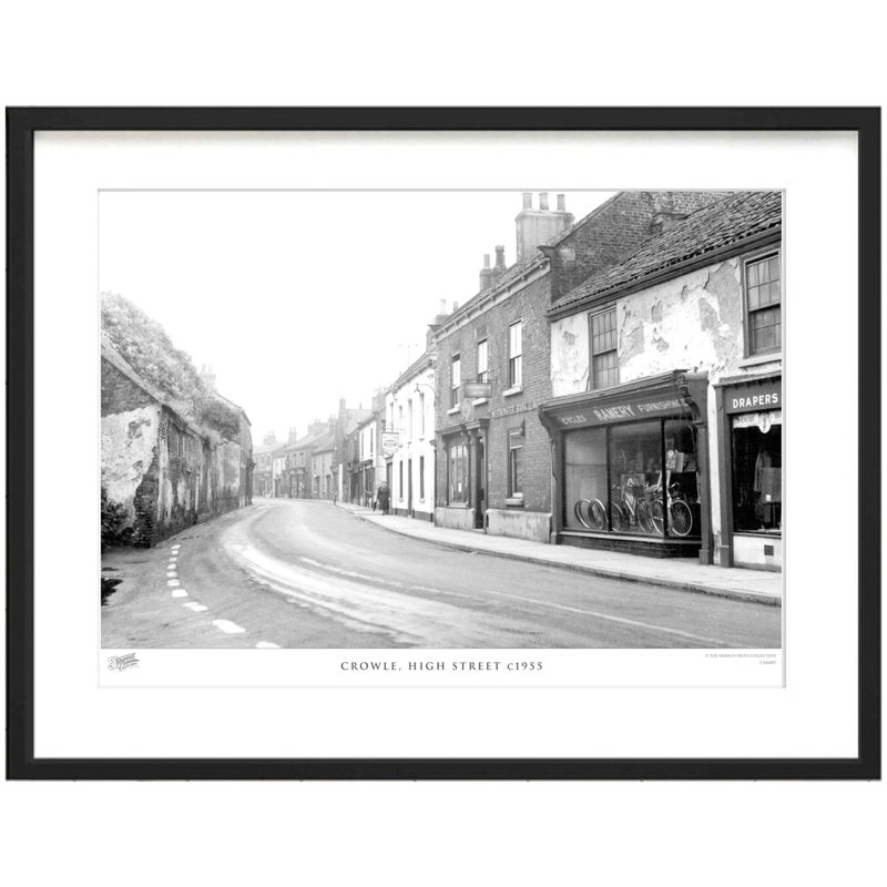 Crowle, High Street C1955 by Francis Frith - Single Picture Frame Print, 40cm H x 50cm W x 2.3cm D