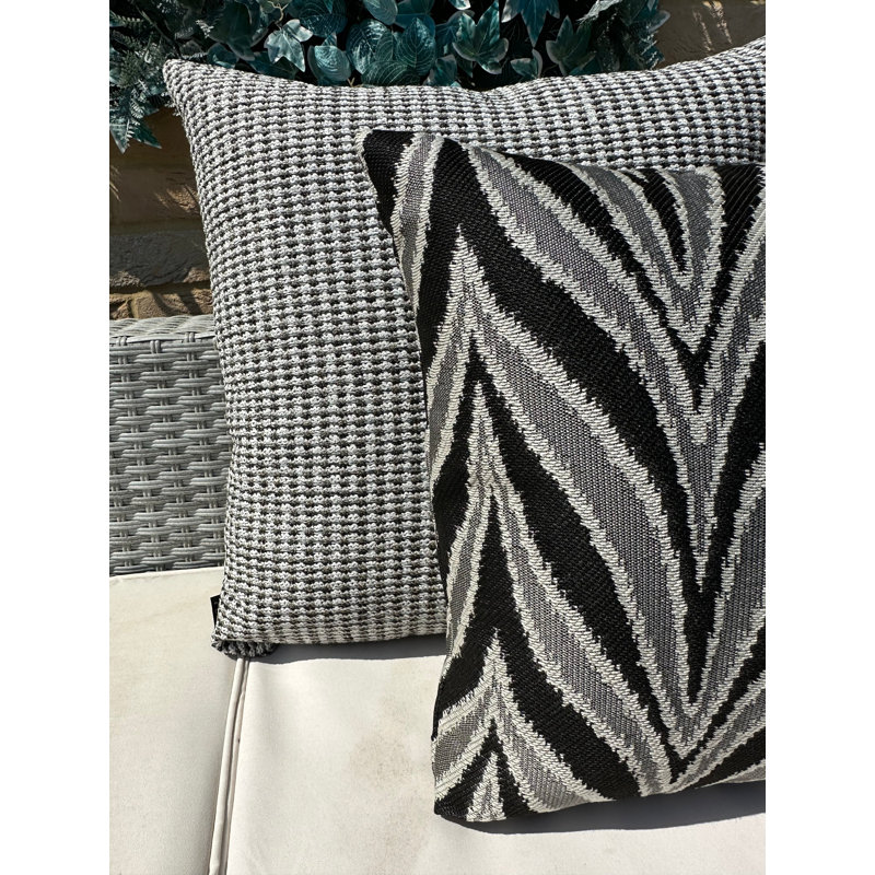 Abstract Black Square Cushion Cover