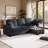 Amalyn L-Shaped Reversible Sleeper Sofa with Storage Chaise and Fold-Down Cupholders with Reversible Chaise for Living Room-96764374