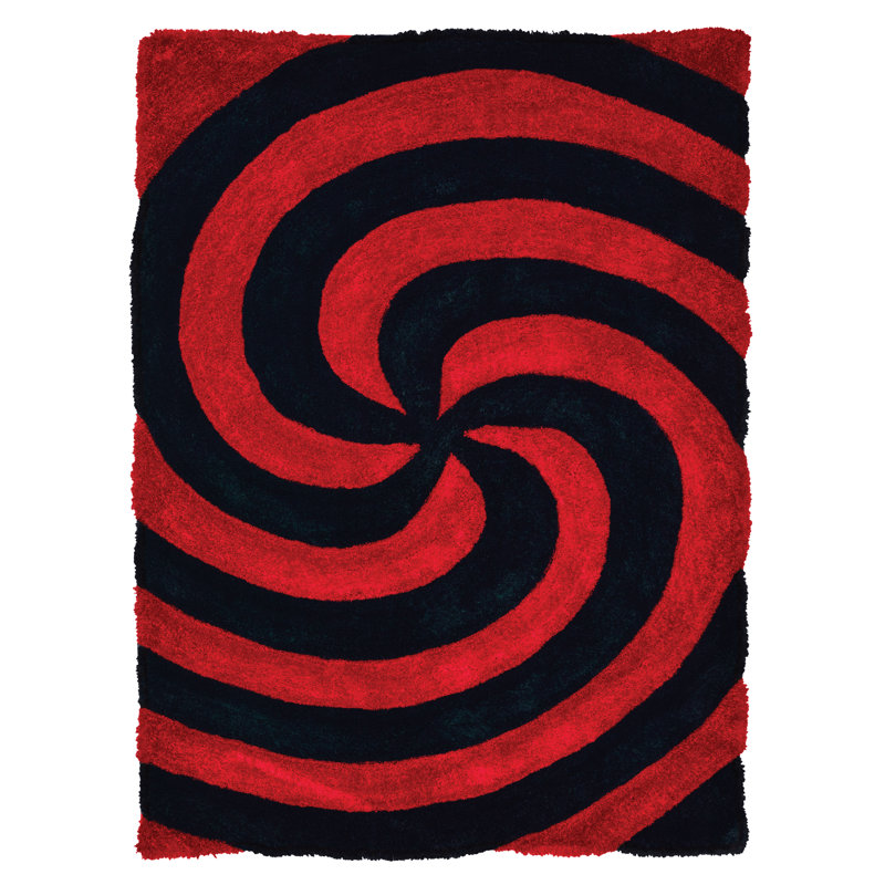Fitts Abstract Indoor Rug, Rectangle 1'10" x 3'