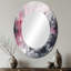 Oceana Evolving in Pink Grey Ink Ink I - miroir géométrique, miroir mural rose unique, impression sur métal-1844711877-1844711876
