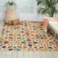 Guelph Hand Tufted Wool Ivory/Blue/Green Area Rug-28137109