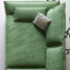 Coussin modulaire vert 100% polyester-52630495