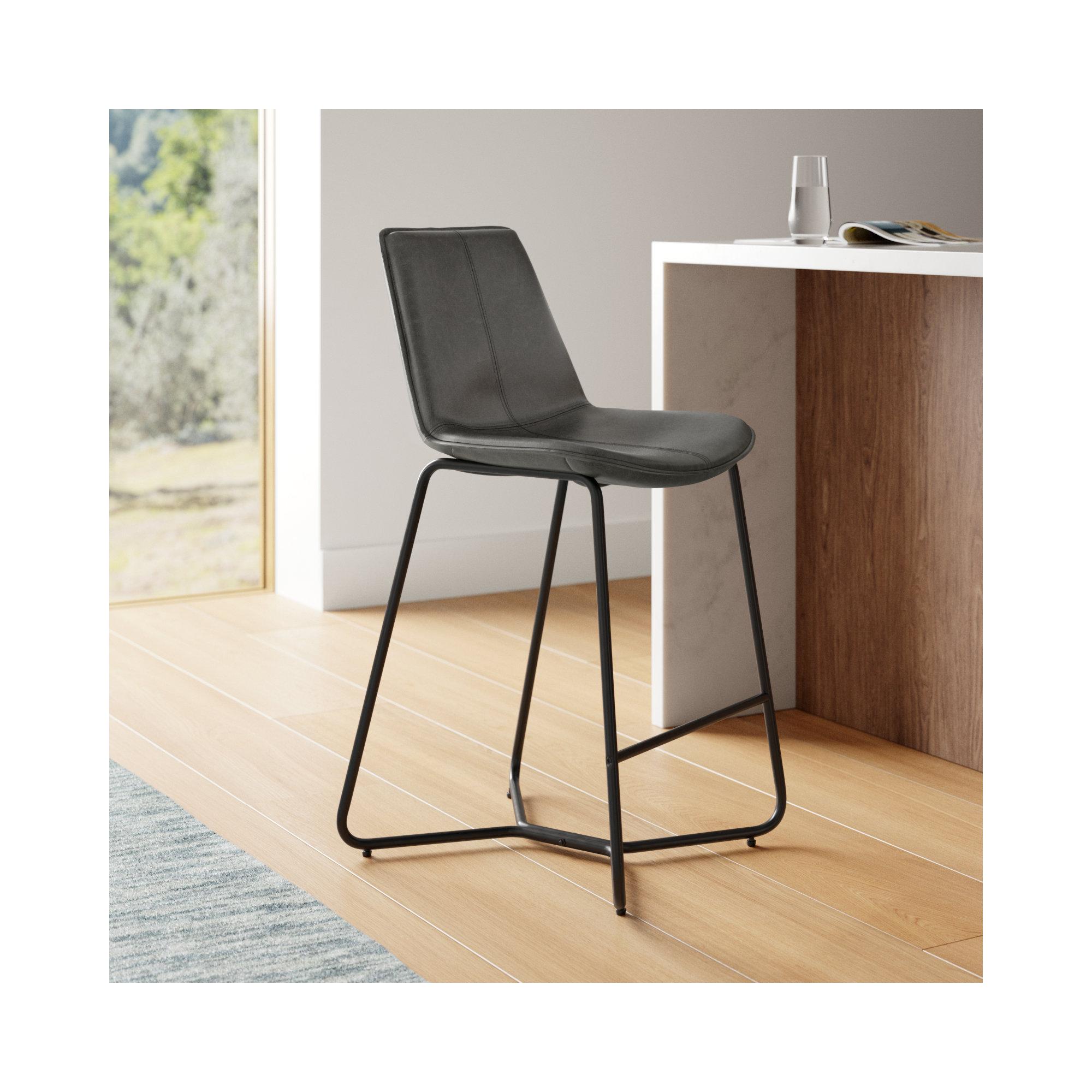 Alivia Bar & Counter Stool, Gray, Counter Stool (26" Seat Height)