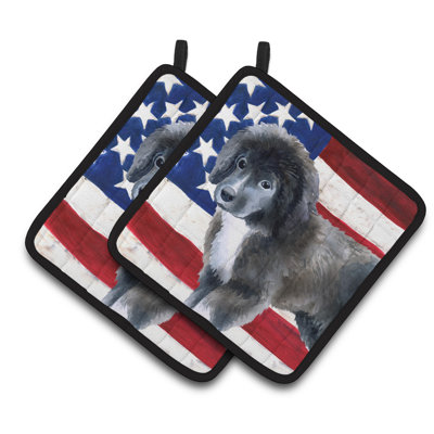 Cuisinier poignée patriotique chiot caroline à terre-neuve