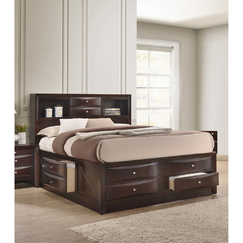 Mobilier de chambre à coucher 1Pc, Cerisier, Très grand lit